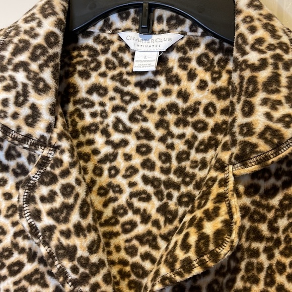 EUC CHARTER CLUB INTIMATES 🐆 FLANNEL PJ SET - Picture 3 of 6